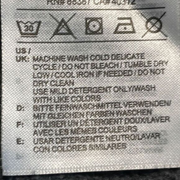 Adidas gray fleece pullover hoodie with roomy zip pockets size M - Picture 12 of 13